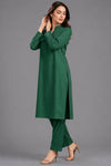 2 Piece Button-Detail Kurta Trouser