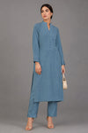 2 Piece Button-Detail Kurta Trouser