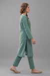 2 Piece Round Neck Kurta Trouser