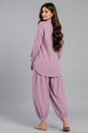 2 Piece Button-Down Shirt & Gathered Trouser