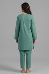 2 Piece Round Tie-Neck Kurta Shalwar