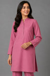 2 Piece Band Collar Kurta & Straight Trouser