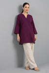 2 Piece Relaxed Fit Kurta with Wide Leg Pants