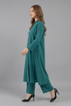 2 Piece Button-Down A-Line Kurta Palazzo