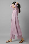 3 Piece Long Jacket with Camisole & Trouser