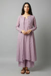3 Piece Long Jacket with Camisole & Trouser