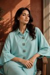 Aqua 2-Piece Loose-Fit Co-Ord Set