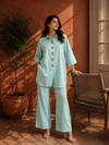 Aqua 2-Piece Loose-Fit Co-Ord Set