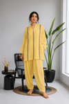 Butter Yellow 2-Piece Embroidered Kurta Set
