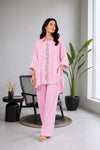 Rose Pink 2-Piece Luxe Co-Ord Set