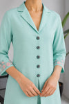 Aqua Green 2-Piece Luxe Lapel Prêt Suit